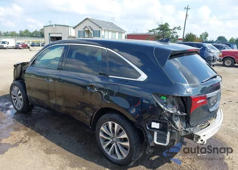 2016 Acura Mdx Technology Entertainment Packages/Technology, Entertainment Acurawatch Plus Packages из США, поврежденный, VIN 5FRYD4H68GB008350